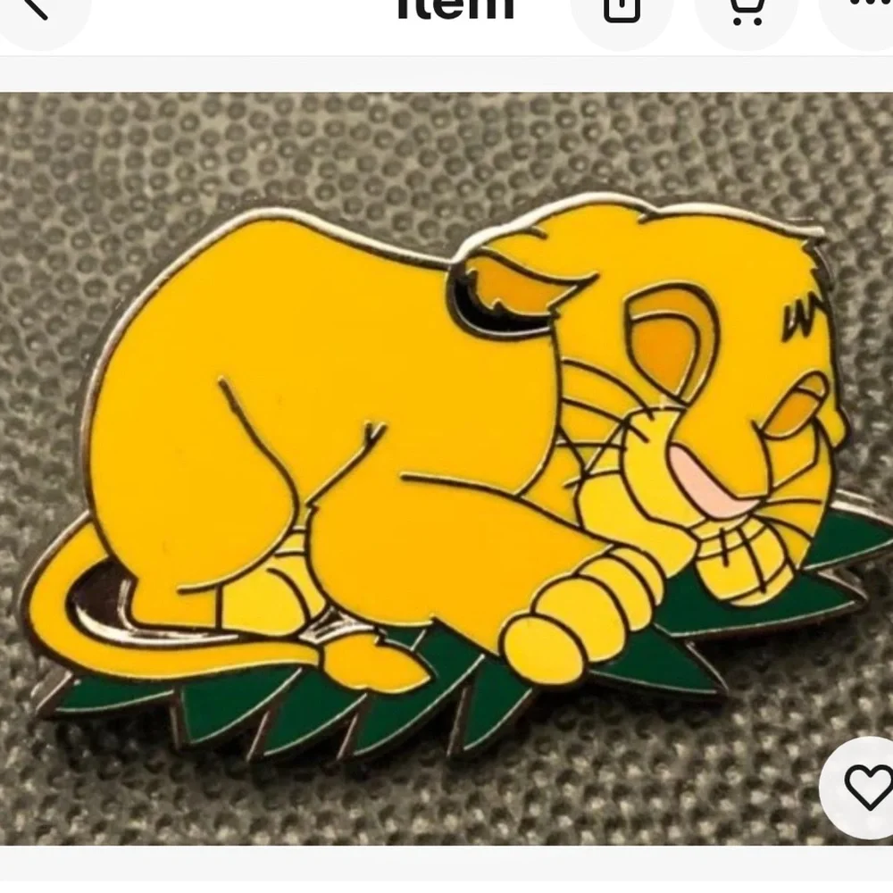 Disney pin 155908 the Lion King Simba Sweet Dreams cub sleeping sleep grass